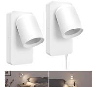 SSC-LUXon NERU applique murale interieure orientable blanche | Se remplace en un geste, sans outil ni application, pour un confort lumineux immédiat et des économies d'énergie durables.