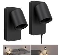 SSC-LUXon NERU applique murale interieure orientable noire | Se remplace en un geste, sans outil ni application, pour un confort lumineux immédiat et des économies d'énergie durables.
