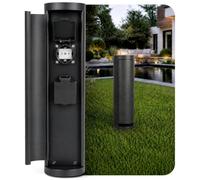 SSC-LUXon PALISO Colonne d'alimentation design avec 2 prises pour jardin | Source d'énergie stable et fiable pour vos luminaires, compacte et facile à raccorder pour une pose sûre.