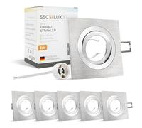 SSC-LUXon QF-2 Spot LED Encastrable Carré Alu Brossé Orientable - Lot | Installation rapide et discrète pour un rendu épuré, faible consommation et longue durée de vie au quotidien.