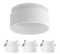 SSC-LUXon SUDARA set de 4 spots encastrables blanc à éclairage indirect | Installation rapide et discrète pour un rendu épuré, faible consommation et longue durée de vie au quotidien.