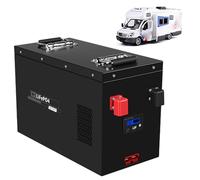 SSCYHT Batterie au Lithium 25,6 V 12,8 V Batterie à décharge Profonde Batteries solaires Batteries LiFePO4 Bluetooth avec Carte Protection BMS intégrée pour Alimentation Secours,25.6v160ah
