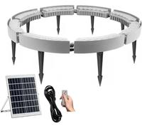 SSDDLZEQ Lampes pour Arbres d'extérieur Anneau Lumineux LED à énergie Solaire, idéal for décorer Les Jardins, Les Cours et Les patios.