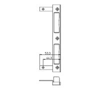 SSF SSF Plaque de fermeture W 170x20x8 mm Entrée sans fixation Acier inoxydable Quantité:1