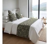 SSHFFDD Chemin de lit, Couvre-Lits, Foulards de lit, décorations de lit, Plaids d'hôtel et pour la Maison(Green,65x180cm (for 1.2m Bed))