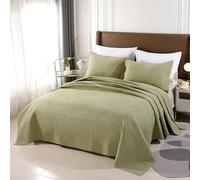 SSHFFDD Couvre Lit Matelassé 2 Personnes, Doux et léger avec Motif à Floral Quilt Set, Doux et Confortable Boutis Dessus de Lit en Coton avec 2 taies d'oreiller(5,220X240 cm)