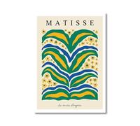 SSLDP LFHLI Affiche colorée de Henri Matisse Simple Feuille Murale Peinture et gravures sur Toile de Henri Matisse Tableau de décoration intérieure 50x70cm sans Cadre