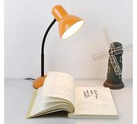 SSNCcNC Orange, Rétro Lampe d'apprentissage Facile Ancien Lampe de table Bureau Étudier Chambre Liseuse Classique le fer Lampes de bureau Lampe de travail Enfants Facile sur les yeux