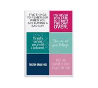SSOPTMCB You Can Do Hard Things Poster Encouraging List for Difficult Days Canvas Print Inspirational Wall-Art Home Decor Empowerment(Unframed,08x12inch(20x30cm))