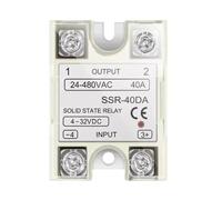 SSR-10DA/25DA/40DA DC contrôle AC SSR avec couvercle en plastique | Relais à semi-conducteurs monophasé AC de contrôle cc SSR-10DA/25DA/40DA, avec couvercle en plastique(SSR-40DA)