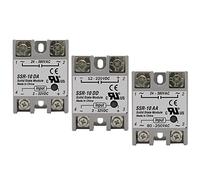 SSR-25DA SSR-40DA SSR-40AA SSR-40DD SSR 10A 25A 40A 60A 80A 100A DD DA AA Module de relais à semi-conducteurs for le contrôle la température PID 1 pièces(Aa,SSR-10A)