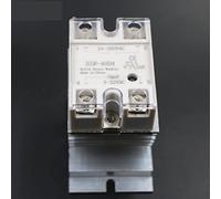SSR-40DA Module de relais à semi-conducteurs SSR-40 DA 40A avec couvercle en plastique + 1 Pc combinaison radiateur Dissipation dissipateur chaleur aluminium pièces