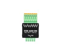 SSR Add-on - Accessoire pour The Pill by Shelly, Module relais statique à 2 canaux DC (30 V/300 mA), 5-Terminal Add-on requis, 1 entrée/sortie loqiue 3,3 V