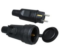 SST 3VG VR SET - Fiche à contact de protection type F - CEE 7/4 + type F - CEE 7/