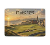 St Andrews The Home of Golf Poster Tapis 150 x 100 cm, Doux et Antidérapant | Tapis de salon : se place facilement près du lit ou du canapé; avec surface douce; près du lit ou du canapé