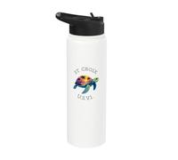 St. Croix U.S.V.I. US Virgin Island Souvenir Vacances Stainless Steel Insulated Water Bottle