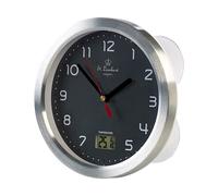 St. Leonhard Horloge de salle de bains étanche avec thermomètre LCD