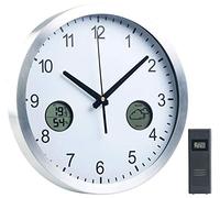 St. Leonhard Horloge murale radio-pilotée avec station météo intégrée et capteur extérieur