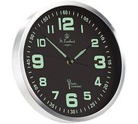 St. Leonhard Horloge murale radio-pilotée phosphorescente à quartz