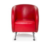 ST. LUCIA 1 places - Fauteuil rembourré Rouge