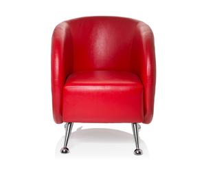 ST. LUCIA 1 places - Fauteuil rembourré Rouge
