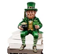 St Patricks Day Fairy Statue - Resin Funny Fairy Figurine Decorative Home Ornament Durable Seasonal Sculpture for Display | Wedding, Bedroom, Bathroom, Hallway, Office, Holiday Party, Dorm, Apartment
