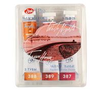 St.Petersburg White Nights Lot de 3 tubes de peinture aquarelle granulation (flamme)