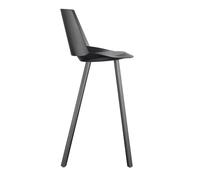 ST10 Jean Tabouret avec dossier H 93cm gris trafic e15 - E15 ST10 JEAN RL H93 GREY