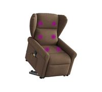 Sta-op-massagestoel verstelbaar stof bruin3303388