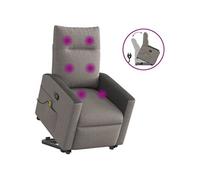 Sta-op-massagestoel verstelbaar stof taupe3324064