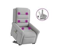 vidaXL Sta-op-massagestoel verstelbaar stof wolk grijs3303333 Gris G