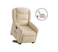 VIDAXL Fauteuil Inclinable Électrique Crème