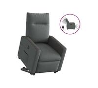 vidaXL Fauteuil inclinable électrique gris foncé tissu