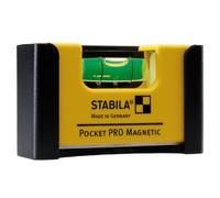 Stabila 11901 magnétique Niveau de poche Pro avec clip ceinture Jaune