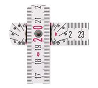 STABILA Mètre pliant en bois STABILA Type 1407 GEO, 3 m, blanc, graduations métriques/géo Quantité:1