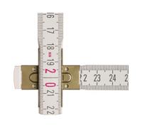 STABILA Mètre pliant en bois STABILA Type 1607 W, 2 m, blanc, échelle métrique, avec graduation angulaire Quantité:1