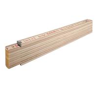 Stabila Mètre pliant en bois Typ 407 N, 2 m - 14348