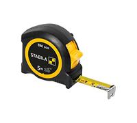 Stabila Mètre ruban BM 100 – 5 m (16'), cm/pouces, boîtier ABS, crochet mobile, précision MID