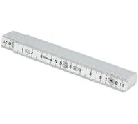 Stabila Règle pliante Type 1104 1 m plastique blanche, graduation métrique 1 pièce
