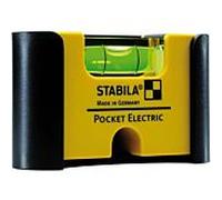 STABILA Mini - niveau à bulle Pocket Electric 18115 7 cm avec clip ceinture