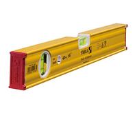 STABILA Niveau à bulle Type 80 AS, 40 cm, profilé alu renforcé, 1 fiole horizontale, 1 fiole verticale, antidérapant intégré, Made in Germany