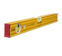 STABILA Niveau à bulle Type 80 AS, 50 cm, profilé alu renforcé, 1 fiole horizontale, 1 fiole verticale, antidérapant intégré, Made in Germany