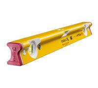 STABILA Niveau Type R 300, 61 cm, profilé en R en aluminium résistant à la torsion, 1 fiole horizontale, 2 fioles verticales, embouts amortissant les chocs, antidérapants intégrés, Made in Germany
