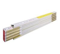 STABILA - Règle pliante bois 3 m 16 mm 15 segments ép. 3 3 mm rivets cachés joints graissés marquage mm noir CE III
