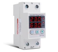 Stabilisateur De Tension 220V 63A Protection RéGlable Contre Les Surtensions Et Sous-Tensions Avec RéCupéRation Automatique Montage Sur Rail Dispositif De Protection Contre Les Surtensions