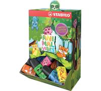 STABILO 07/50-12-1 Surligneurs STABILO BOSS MINI Animal Vibes, présentoir de 50 pièces