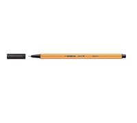 STABILO Stylo feutre Point 88 – Pointe fine – Noir – Blister 3 pièces