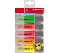 Surligneur Stabilo Boss couleurs assorties - Pochette de 6