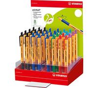 STABILO 6030/32-1 Stylo à bille rétractable STABILO pointball, présentoir en carton de 32 pièces