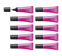 Stabilo 72/58 - Surligneur Stabilo Neon - Magenta - Paquet De 10 Pcs